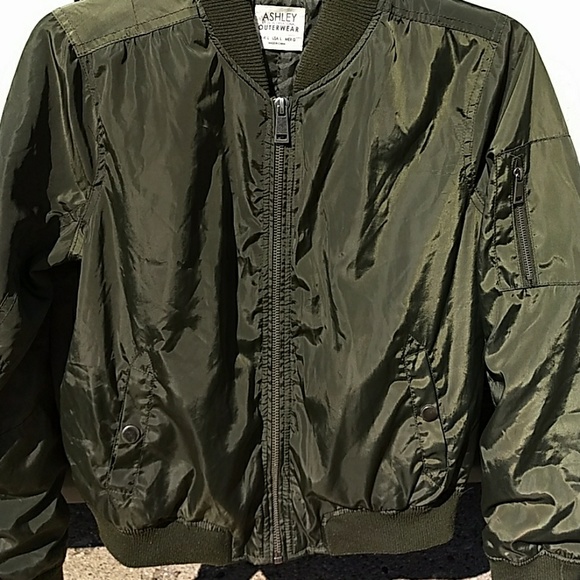 ashley outerwear green jacket